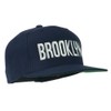 e4Hats.com Brooklyn Embroidered Wool Snapback Cap - Navy OSFM