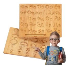 Tablero Montessori De Escritura Doble Cara Para Niños 3-6 Añ                                                                                          