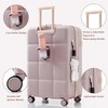 Merax 3Pc Suitcase Sets Front-Opening with USB Port ABS Hardshell
