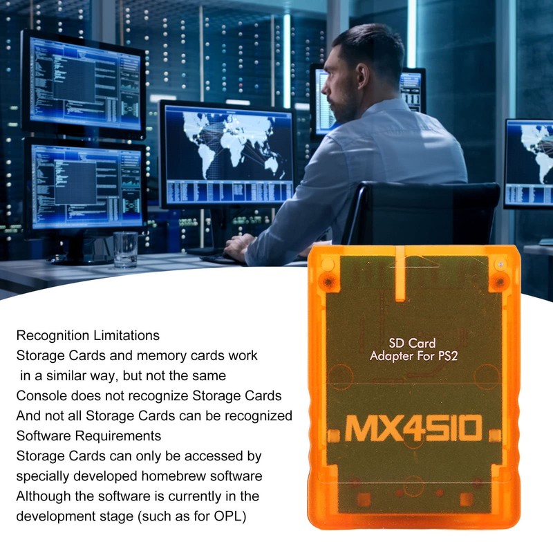 Memory Card Adapter, Replacement Memory Card Reader Adapter for Game