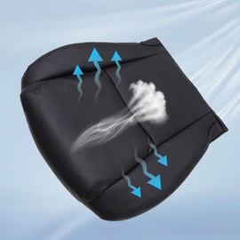 AOUTTUOA Front Driver Side Bottom Replacement Leather Seat Cover Black #LC20 LB20 Compatible with Lexus GS460 GS450h 2006 2007 2008 2009 2010 2011