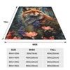 amepay Fox Blanket Gifts for Kids Girls Forest Flowers Animal
