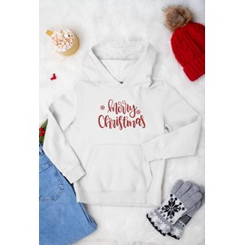 Christmas Iron On Decal, Merry Christmas Iron On Transfer, Christmas Crafts, Holiday Iron On, Vinyl Patch, Iron On Almost Anything (White)