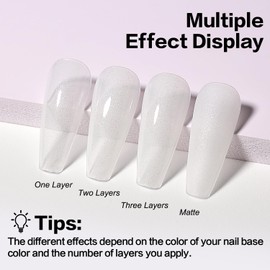 AIMEILI Glitter Rubber Base Gel, Nude Semi-Permanent Nail Polish, Elastic Base Rubber Gel UV/LED Soak Off Gel Nail Polish - Nice Thick and Self-Leveling - (572) 10ml