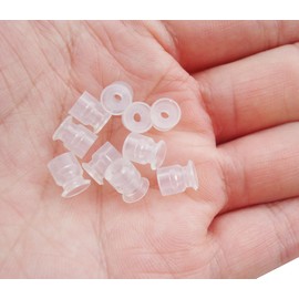 AOHOCA 10 pcs VP Series Silicone Robotic Arm Vacuum Suction Cup,VP-R Single Layer Vaccum Suction Cup Grip Device,Industrial Robots Accessories (VP6R)