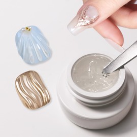 Solid 3d Nail Sculpting Gel For Nail Art, 3d Nail Art Gel Multifunctional 3d Molding For Nails Salon Home DIY (Transparent, S)