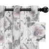 MYSKY HOME Curtains 84 Inch Length Floral Curtains for Living