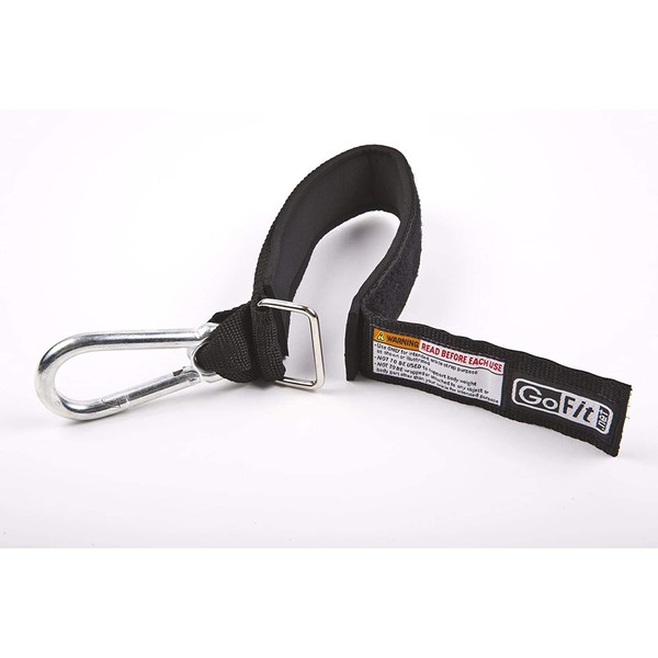 GoFit Adjustable Neoprene Ankle Strap - Black Extreme Tube/Band