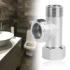 EBTOOLS Set of 2 three-way connector, connection for toilet diverter
