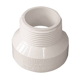 Canplas 192860 PVC DWV Trap Adapter, 1 1 /2 x 1 1/4-Inch, White
