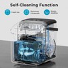 Electactic Ice Makers Countertop, 8pcs/ 6mins with 2 Sizes, Self-Cleaning,