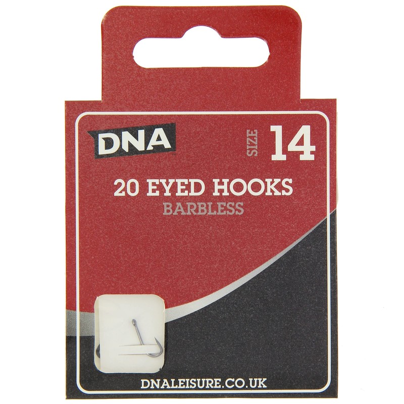 120 x Barbless Eyed Match Hooks 20 x Sizes 8