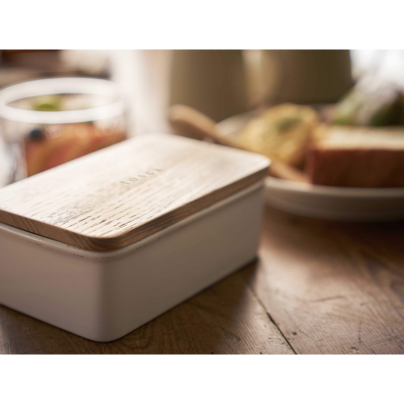 Yamazaki 3926 Tosca Butter Case, White, 16.5 fl oz (470