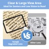 5X Magnifying Glass with Light, Lightweight Full Page Magnifier for