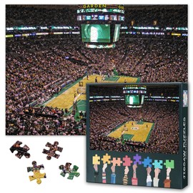 Basketball Stadium Jigsaw Puzzles - 1000 Piece Puzzle for Adults, Boston TD Garden Arena Difficult Challenging Puzzles for Adults (27.5"x19.7"), Family Game Night Gift & Home Decor (Sports Series)