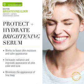 Goldfaden MD Brightening Elixir | Serum w/Vitamin C, Ferulic Acid, Vitamin B & Vitamin E | Helps Aid Against Appearance of Photoaging | Leaves Skin Feeling Hydrated & Looking Radiant TRIAL .34 Fl Oz