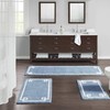 Madison Park Evan 100% Cotton Bathroom Rug Non Slip Backing