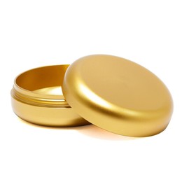 OVADA Metal Tin for Herbs, Pills and Spices, Odour-Proof and Waterproof, Aluminium Metal, Premium Stash Transport Box, High-Quality Tube Box Storage, Clean Design (Gold)