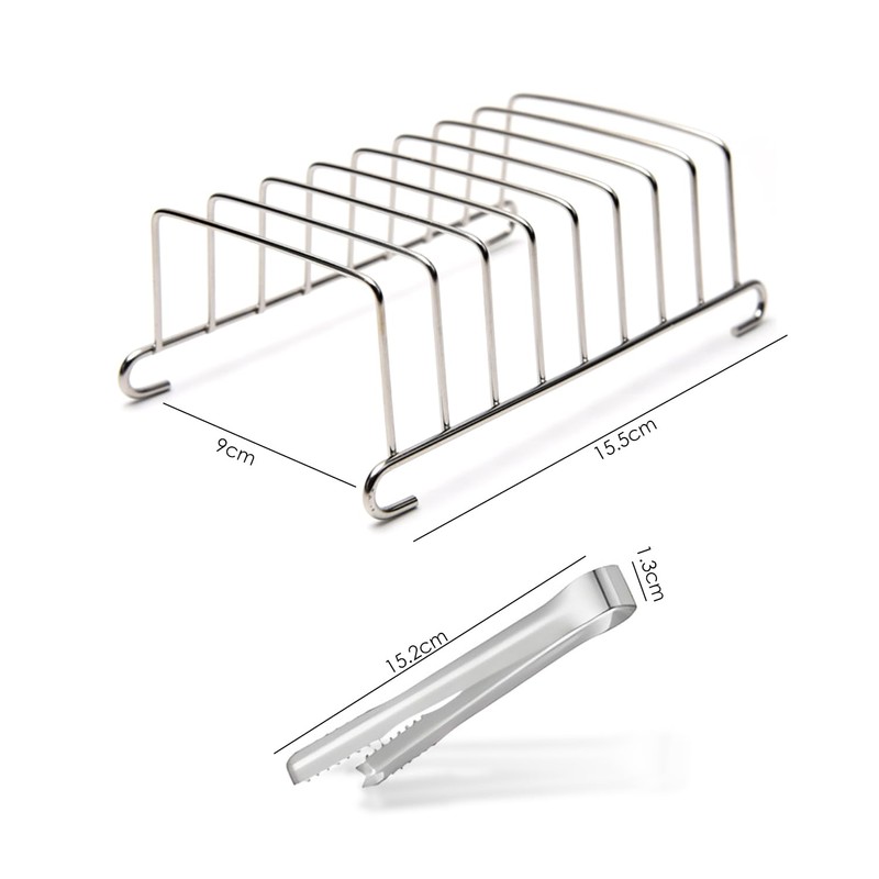 1 Toast Rack, 1 Bread Clip with Magnet, Toast Stand