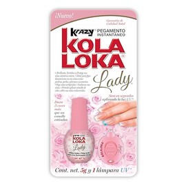 Kola Loka Lady - Pegamento Instantáneo para Uñas con Aplicador UV