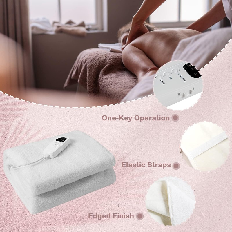 WELLHUT Massage Table Warmer Heating Pad, UL Certified Spa Massage