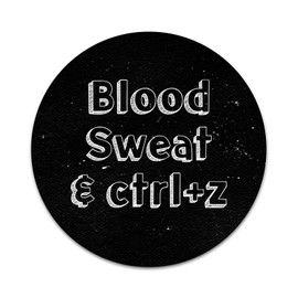 2X Sticker Set - Blood Sweat Undo Button - for Phone Grip Stent Cell Phones Tablets (Stickers Only)
