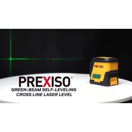 Prexiso REXISO Self Leveling Cross Line Laser Level Rotatable 360° LED 65FT Indicator US