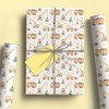 Dtiafu Construction Christmas Wrapping Paper for Kids Boys Dump Trucks