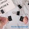 Foldback Clips Pack of 100, Black 19 mm Binder Clips,