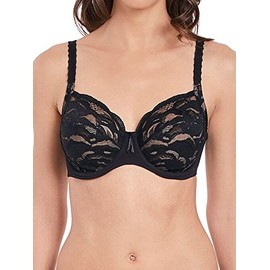 Wacoal Women's Top Tier Underwire Bra Full Coverage, Black, 40DD