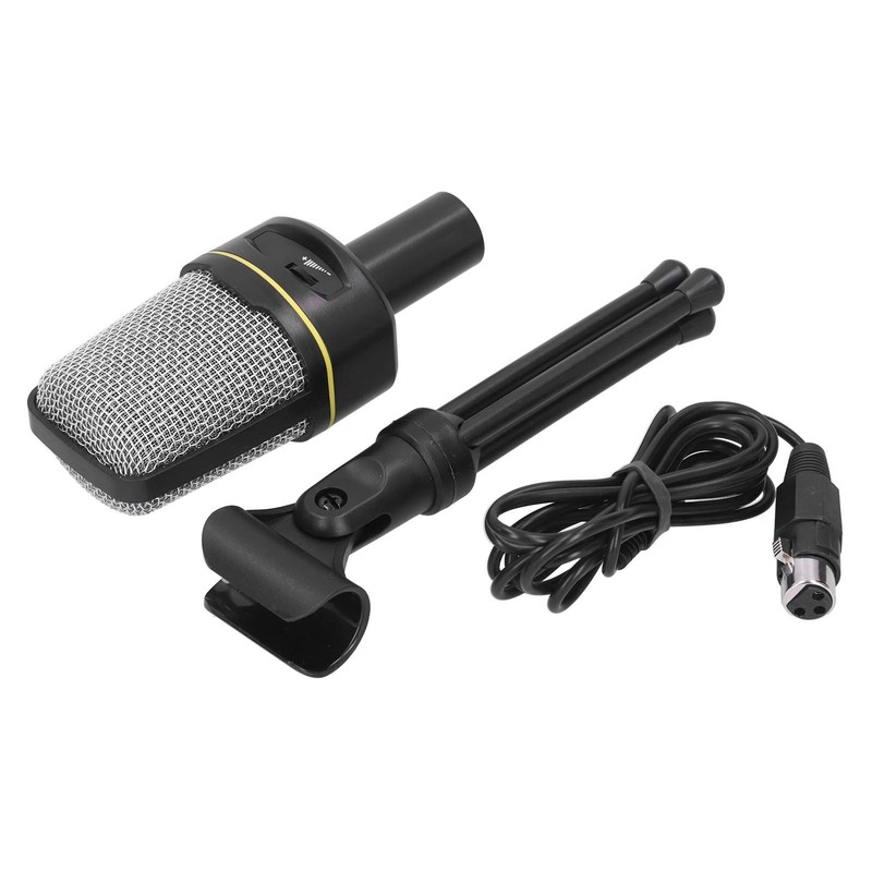 Vvikizy Condenser Microphone, Studio Microphone Set, Omnidirectional Microphone with Tripod