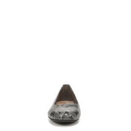 Dr. Scholl's Womens Wexley Slip On Ballet Flat Loafer Dark Grey Snake Print 7.5 M