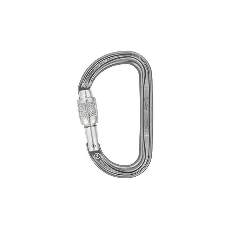PETZL Am'D Screw Lock Carabiner Grey