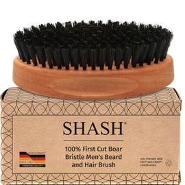 Handmade in Germany since 1869, Men's Hair Brush - 100% Boar Hair Grooming Hair Brush for Men, 100% Boa Bristol for Men, Grooming Hair Brush for Fine to Normal Hair, Wooden Hair Brush
