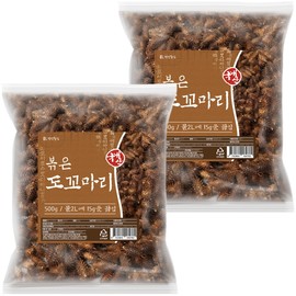 Domestic stir-fried Dokkomari Dokgomari 500g 2pcs / 국산 볶은 도꼬마리 독고마리 500g 2개