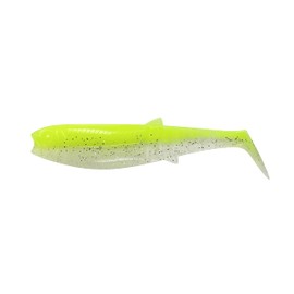 Savage Gear Cannibal Shad 6.8 cm 3 g – 5 Rubber Fish, Colour: Fluo Yellow Glow