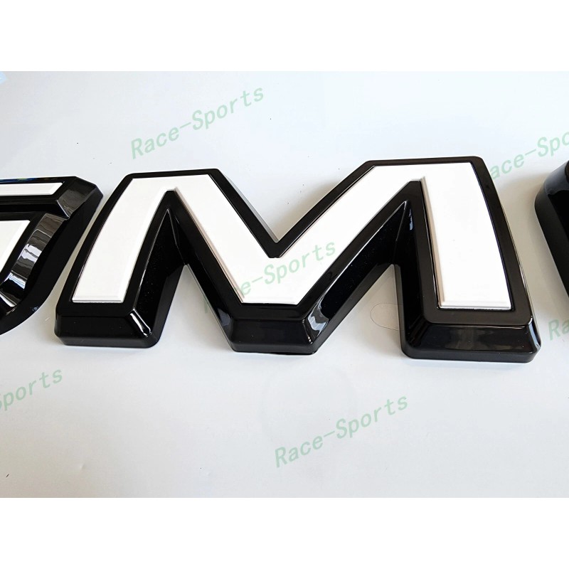 Auto GMC OVERLAY Front Rear Black White GMC Emblem 2019+