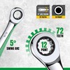 SK Ratcheting Wrench Set, Combination Wrench Set, 13-Piece, SAE 1/4"
