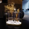 Kivsty Utensils Silverware Holder with Metal Bracket, Cutlery Caddy, Flatware