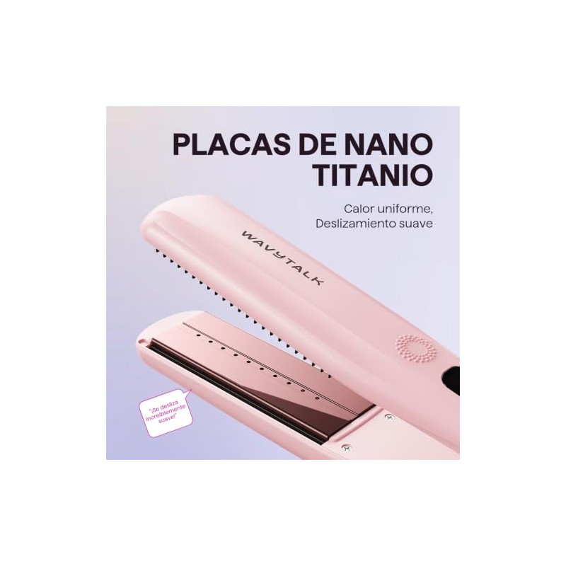 Wavytalk Steam Sesh Alisadora vapor con placas nano 1.38" y
