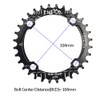 UPANBIKE Bike Narrow Wide Chainring 104 BCD Round Shape Single
