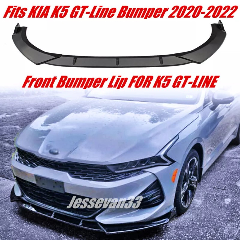 JES Motorsport Front Bumper Lip Splitter Chin Spoiler Gloss Black