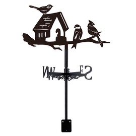 SUPERDANT Weathervane Birds House Weathervanes Metal Wind Vane Weather Vanes for sheds Wind Indicator Decorative Outdoor Wind Measuring Tool Iron Weather Vane for Roof Outdoor