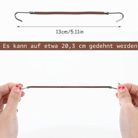 Sibba 15pcs Elastic Hair Bobbles with Hooks Bungee Hair Bobbles Styling Ponytail Holder for All Hair Types