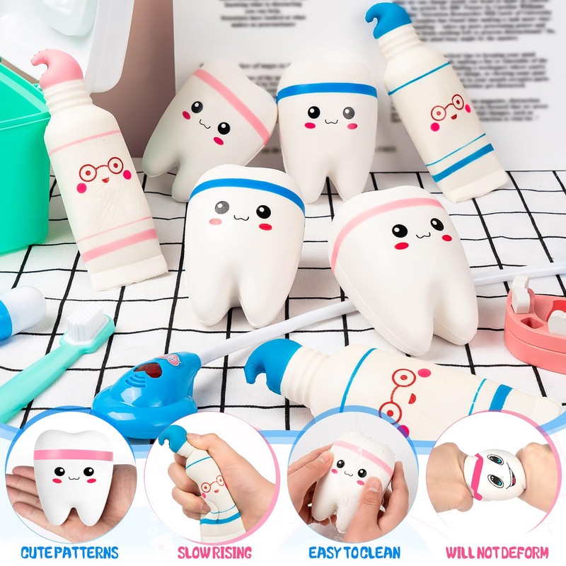ZHWKMYP 8 Pcs Teeth Stress Ball, Dental Stress Balls for