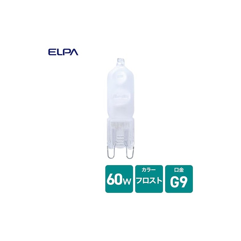 ELPA JD110V60WFG9PN2 Bulb 110V 60W G9 Frosted G-JD06H