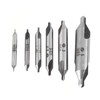6Pcs HSS Center Drill Bits Set,1/1.5/2/2.5/3/5mm 60 Degree Lathe Mill