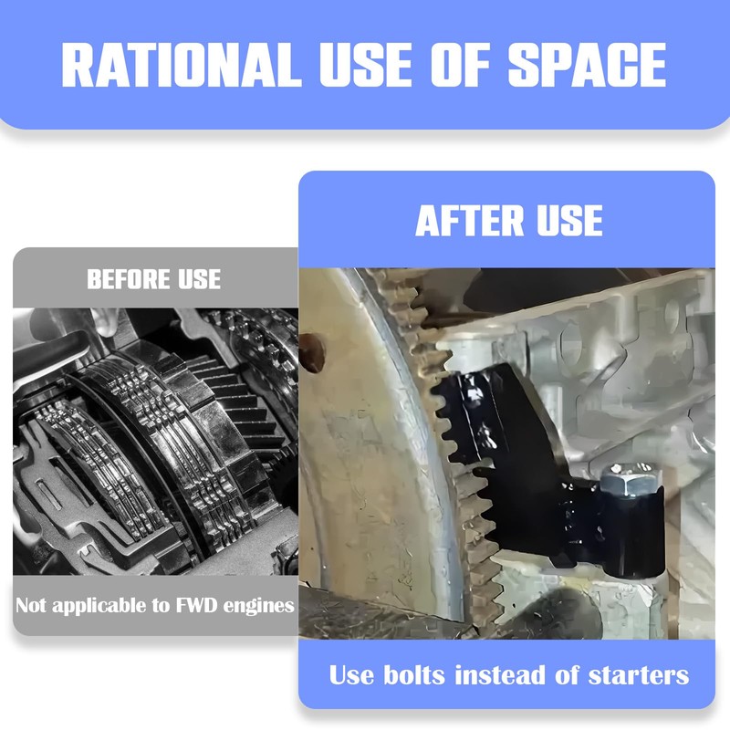 LS Flywheel Locking Tool with 2 Pcs Proper Length Grade