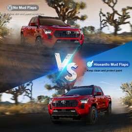 Hiseanllo Mud Flaps Compatible with Toyota Tacoma 2024, No Drilling Front and Rear Mud Guards 4PCS with Hardware Kits for Toyota Tacoma 2024 Accessories