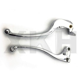 XKH- Motorcycle Chrome Brake Clutch Lever Compatible with Kawasaki Ninja 636 Zx Zx6R Zx6Rr 2005 2006 [B00Y44GWNM]
